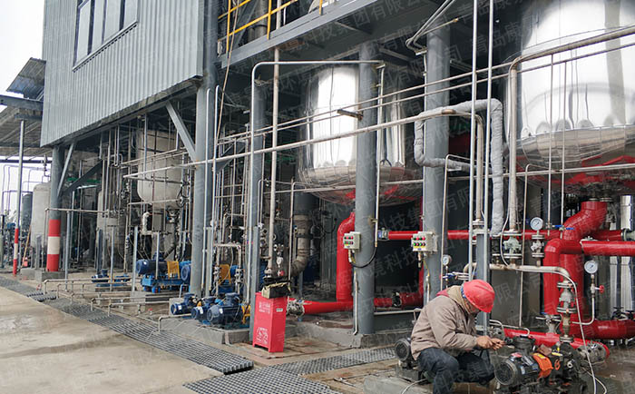光纤厂烟气洗涤废水零排放项目双效MVR蒸发器