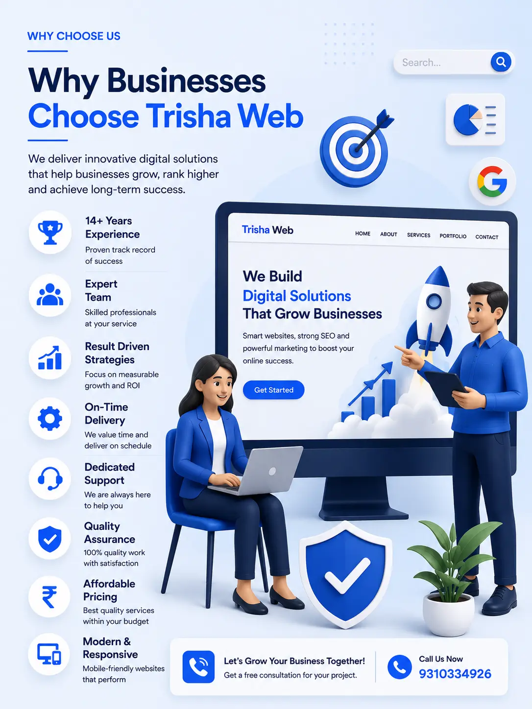Why Choose Trisha Web - Website Development Company in Delhi